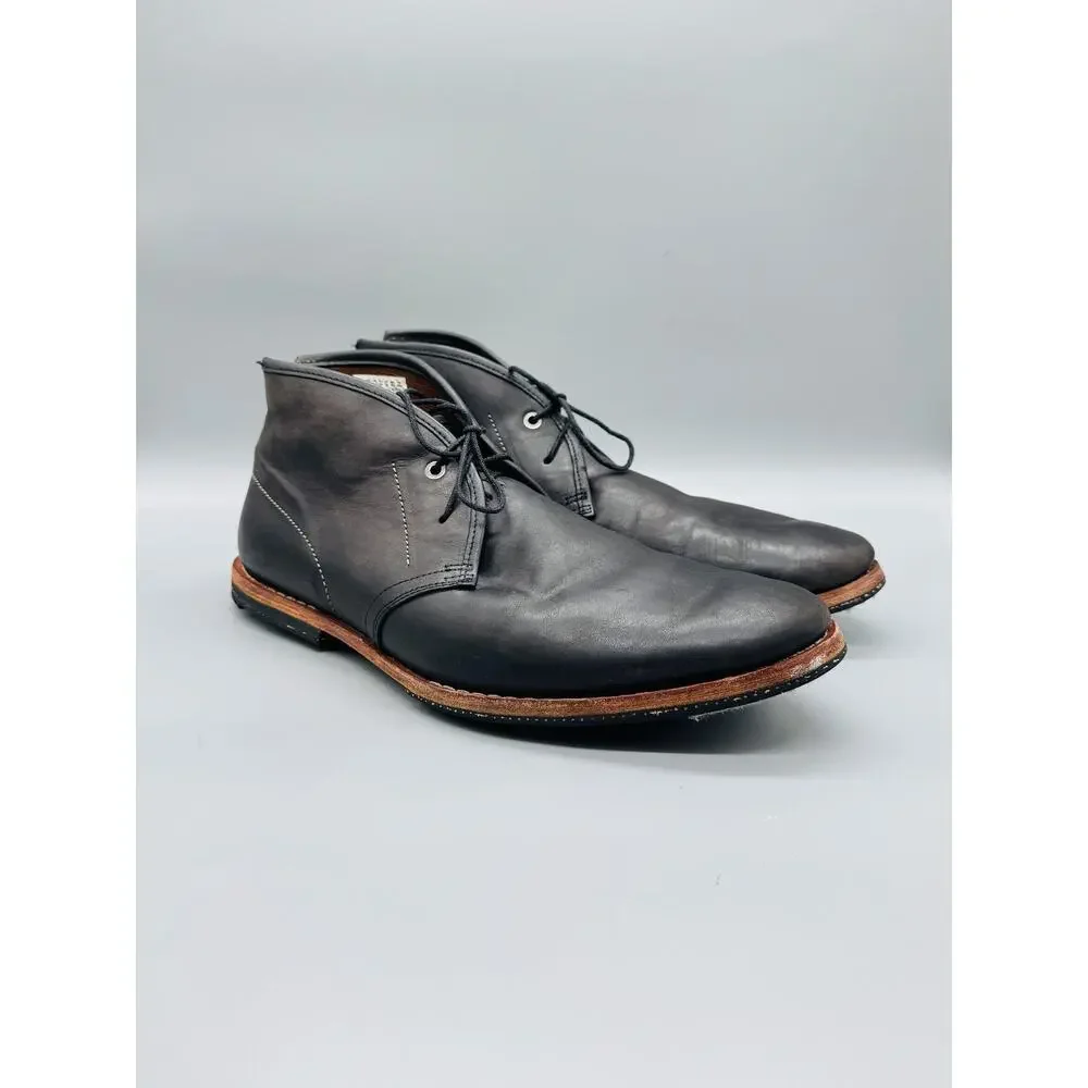 Timberland Boot Company Boots Mens 11 Black Leather Chukka Ankle Casual Lace Up